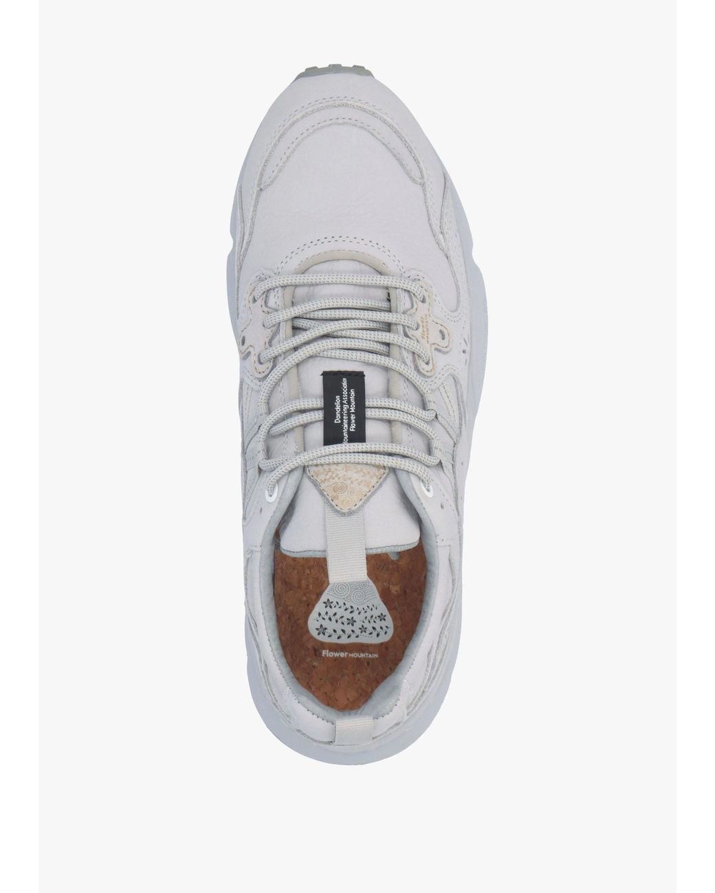 Flower Mountain White Yamano 3 Uni Light Soft Nubuck Trainers