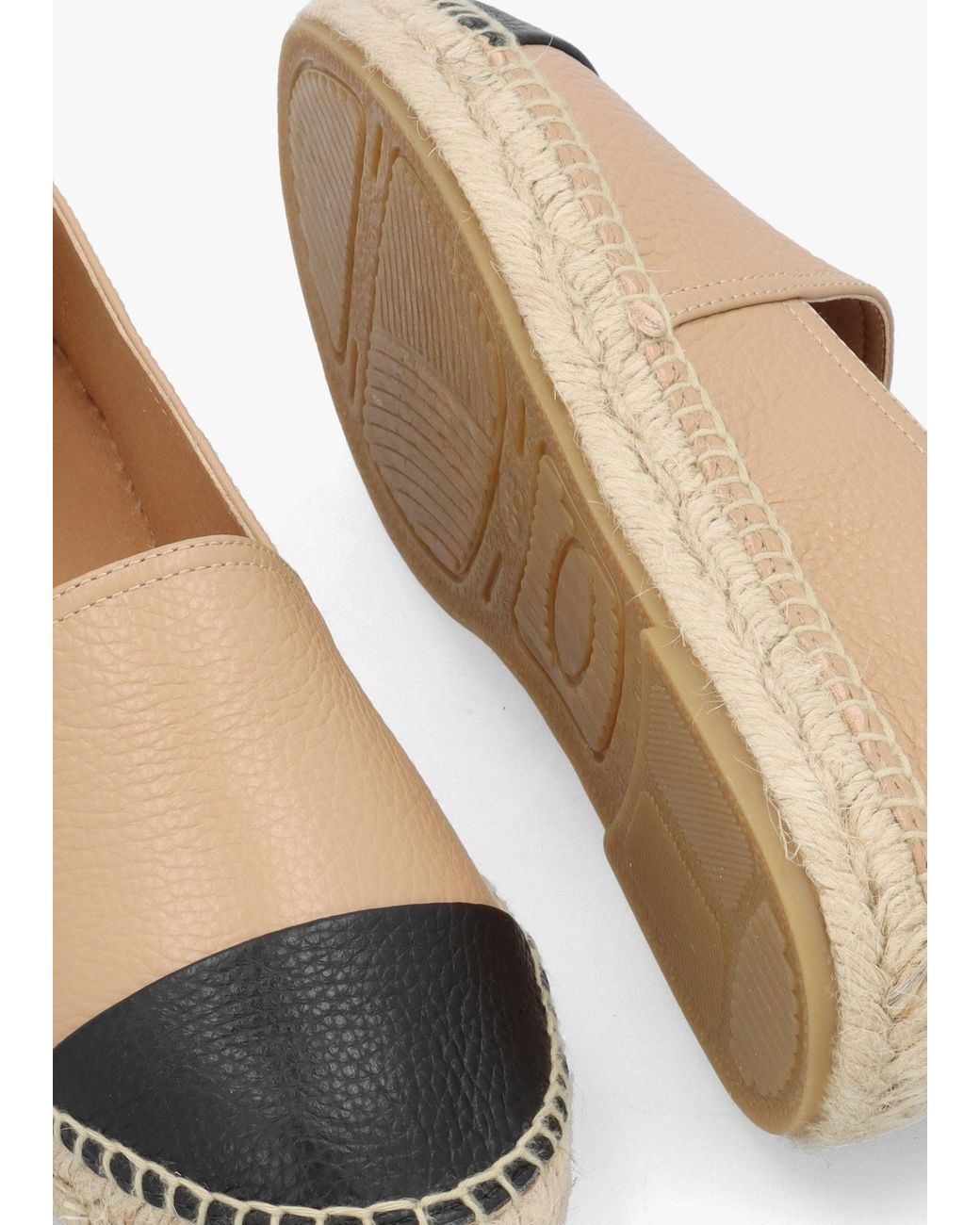 Daniel White Joey Nude Leather Toe Cap Espadrilles