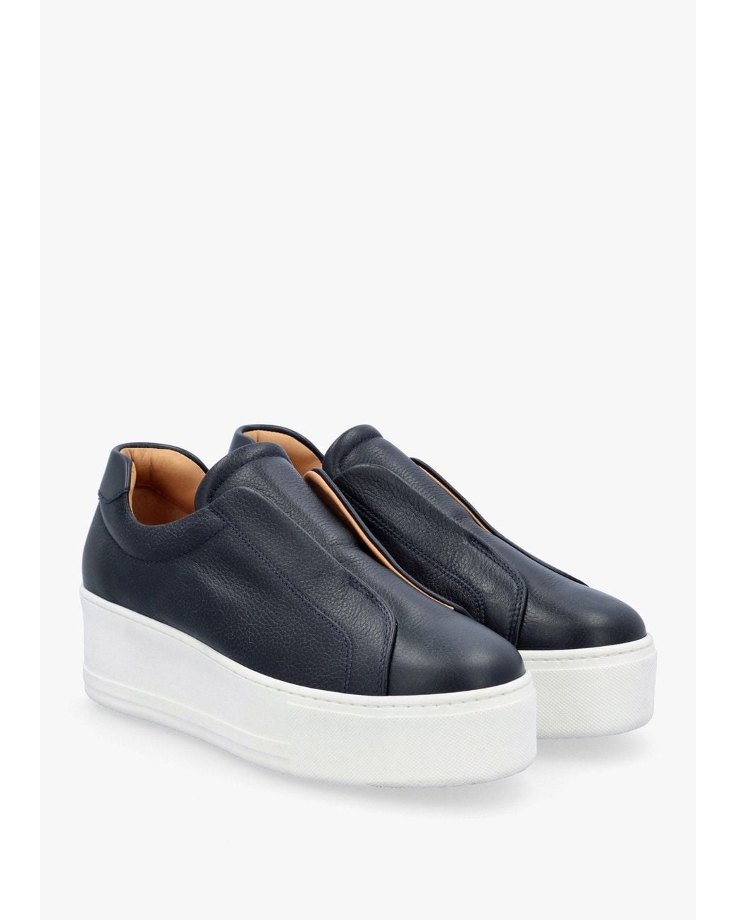 Daniel Blue Tred Laceless Flatform Trainers