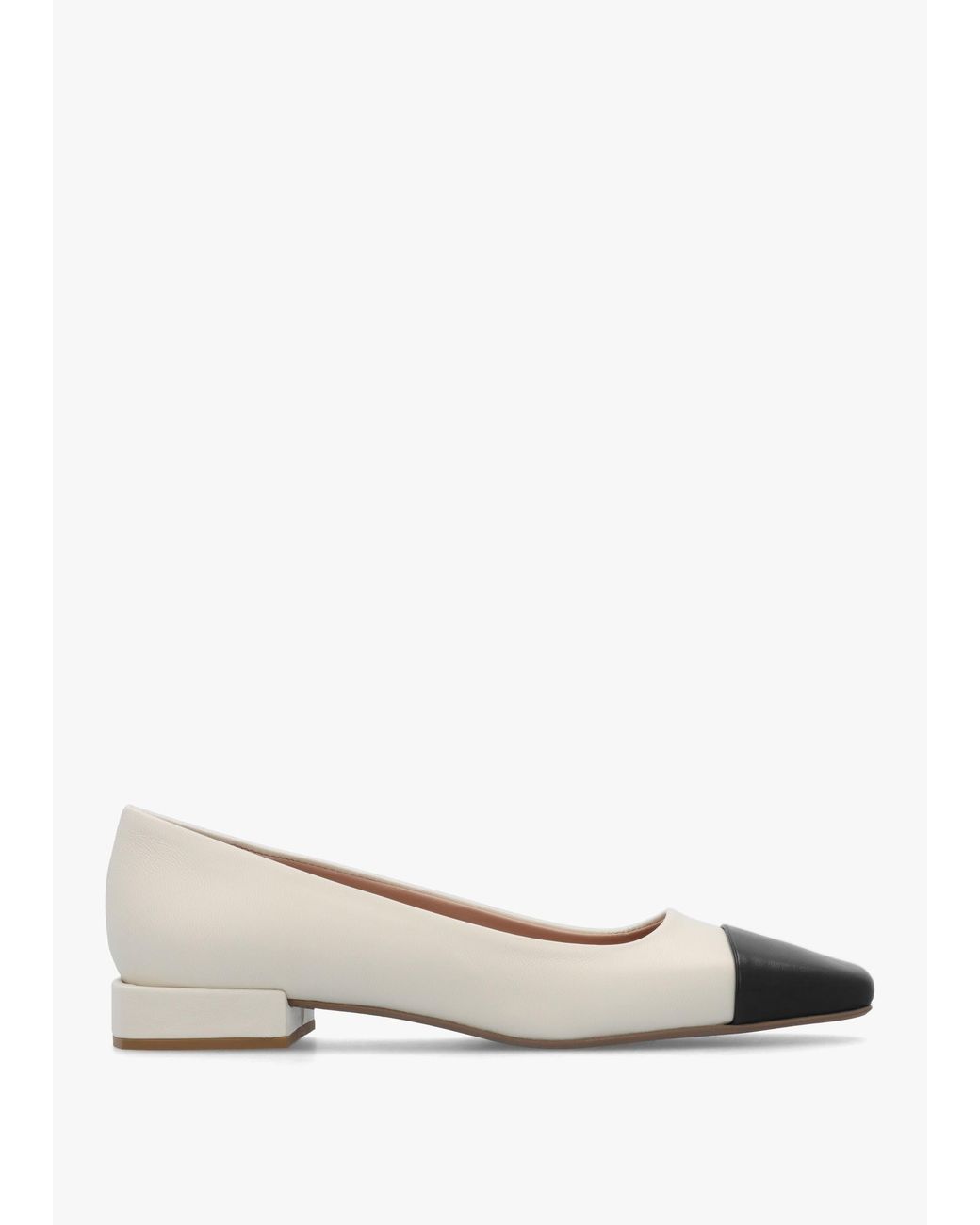 Daniel White Saria & Leather Toe Cap Pumps