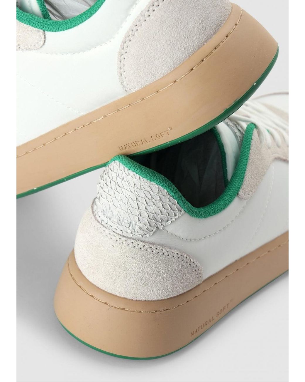 Woden White May & Basil Nylon Trainers