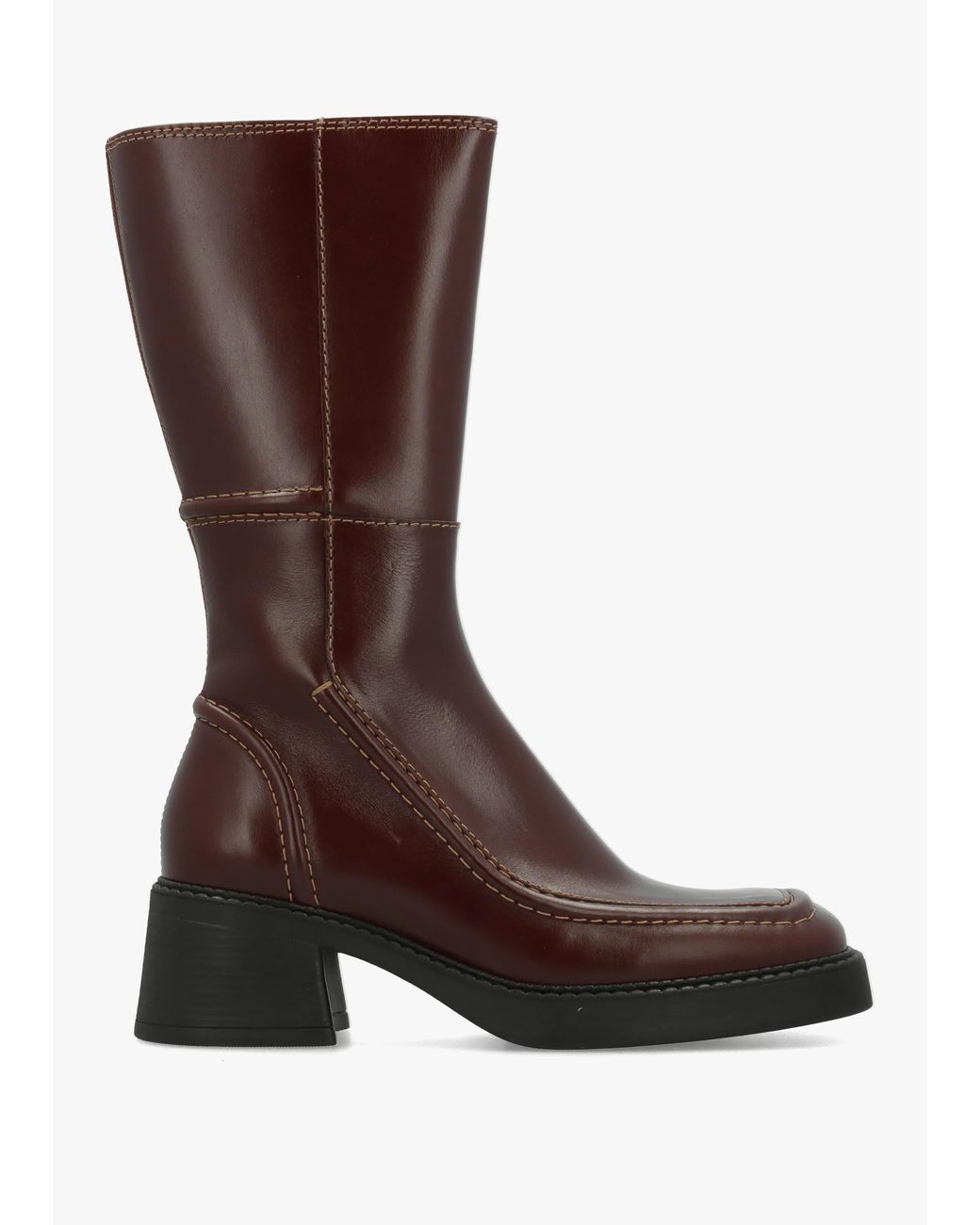 Miista Brown Dagmara Calf Boots