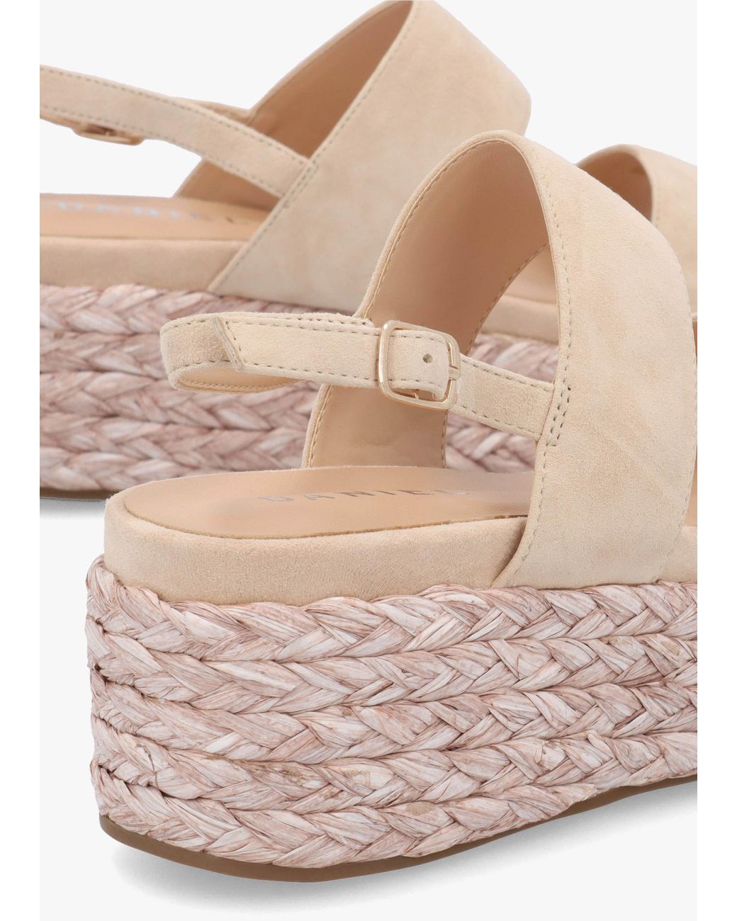 Daniel White Rosalie Raffia Flatform Sandals