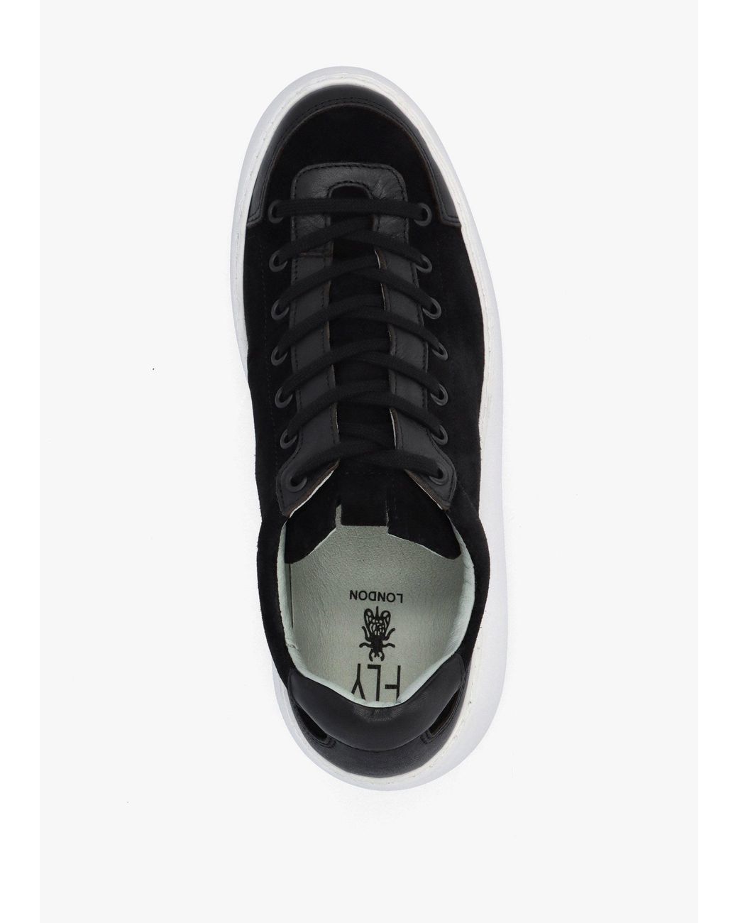 Fly London Black Dufy Wedge Trainers