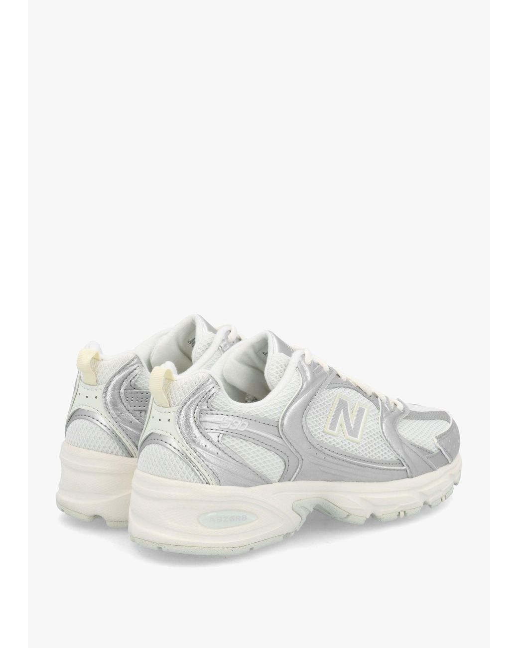New Balance White U530 Metallic With Reflections Trainers