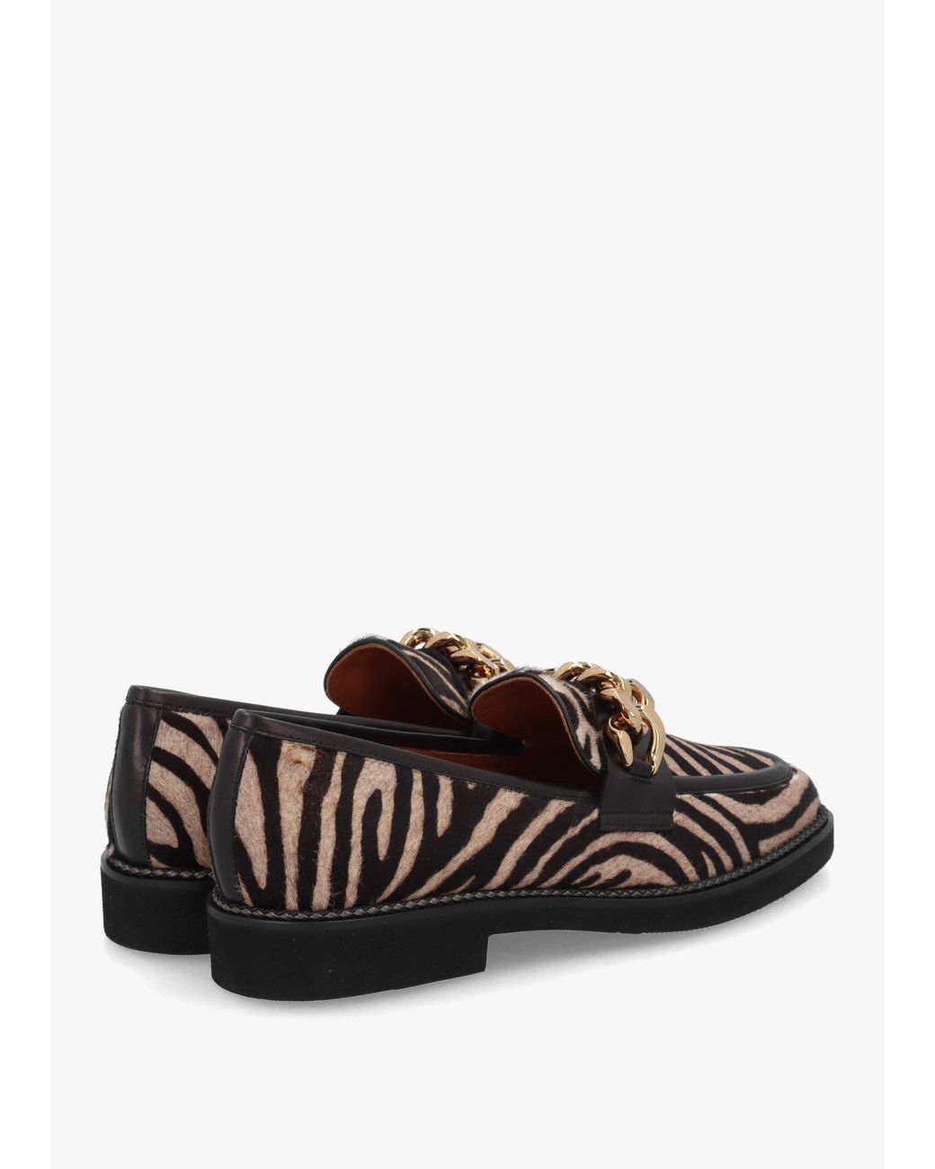 Daniel White Zebra Pony Hair Loafers