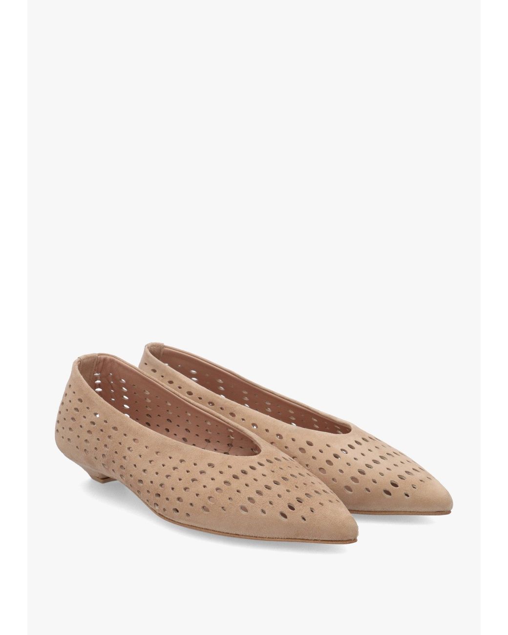 Daniel White Sicily Perforated Flat Pumps