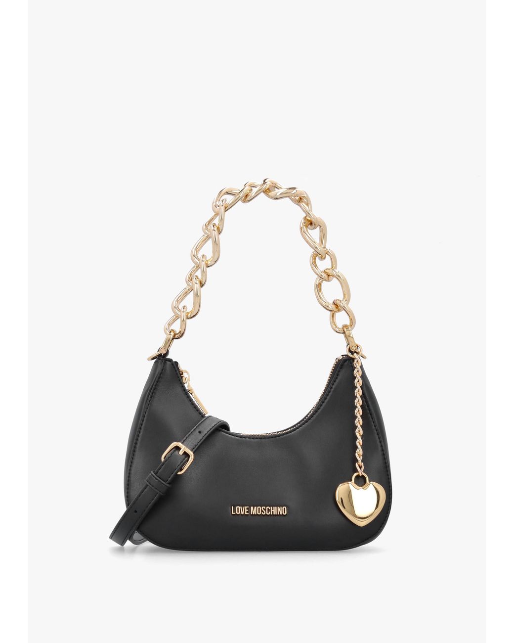 Love Moschino White Chunky Chain Shoulder Bag