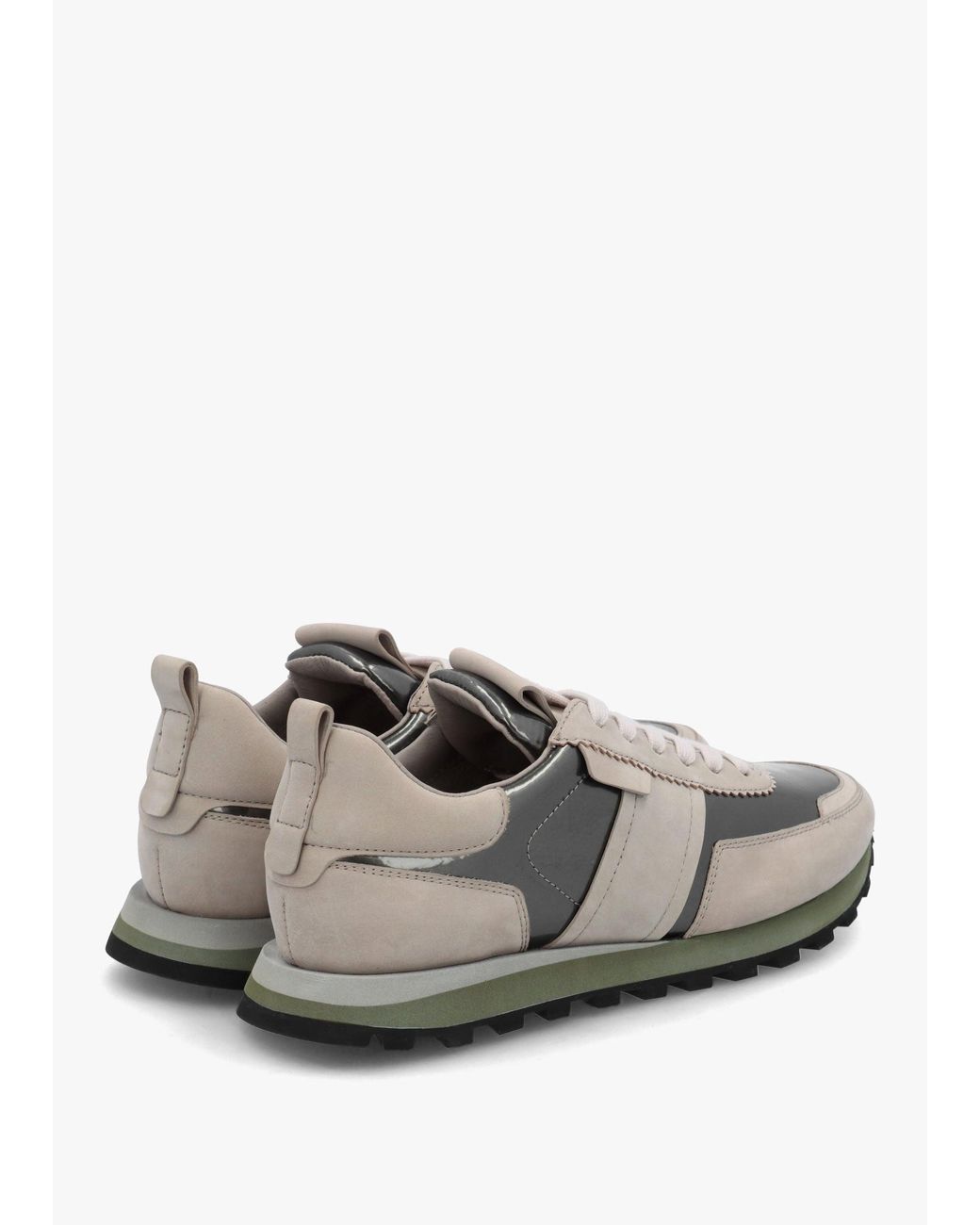 Daniel White Aimie Metallic Leather Runner Trainers