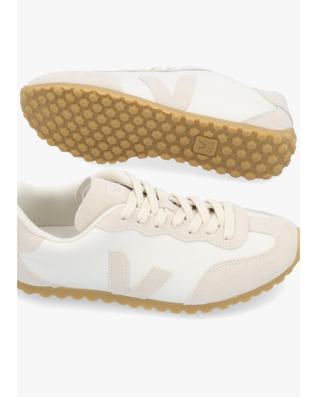 Veja White Gt Leather Natural Trainers