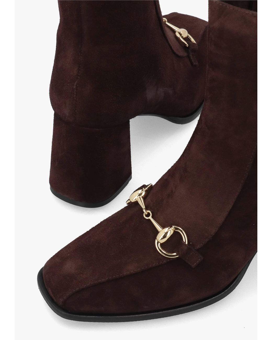 Daniel Brown Prim Snaffle Block Heel Ankle Boots