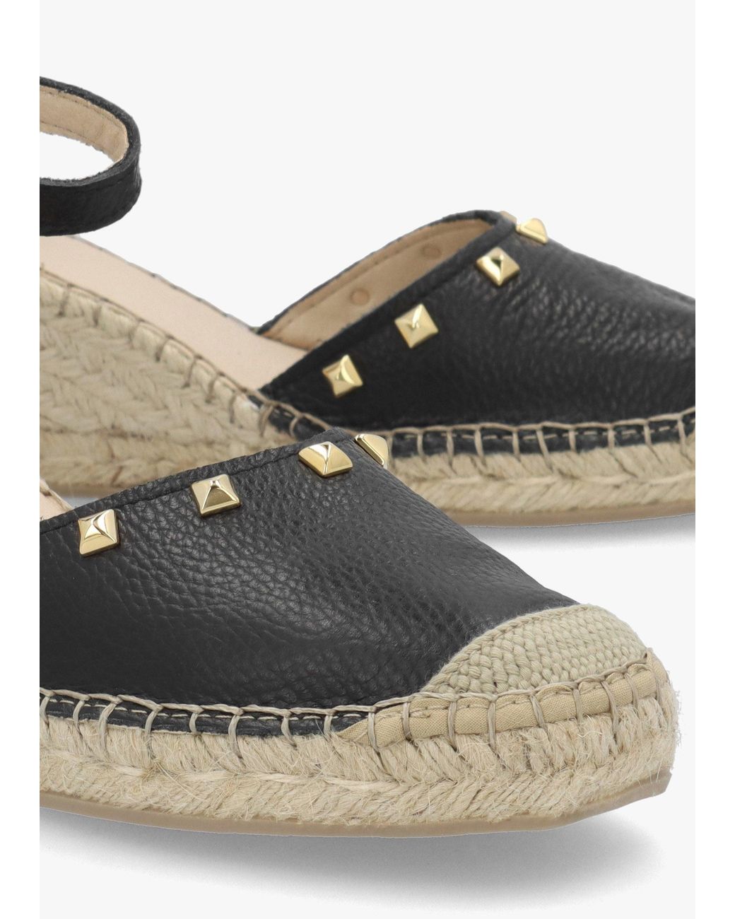 Daniel Multicolor Instud Studded Wedge Espadrilles