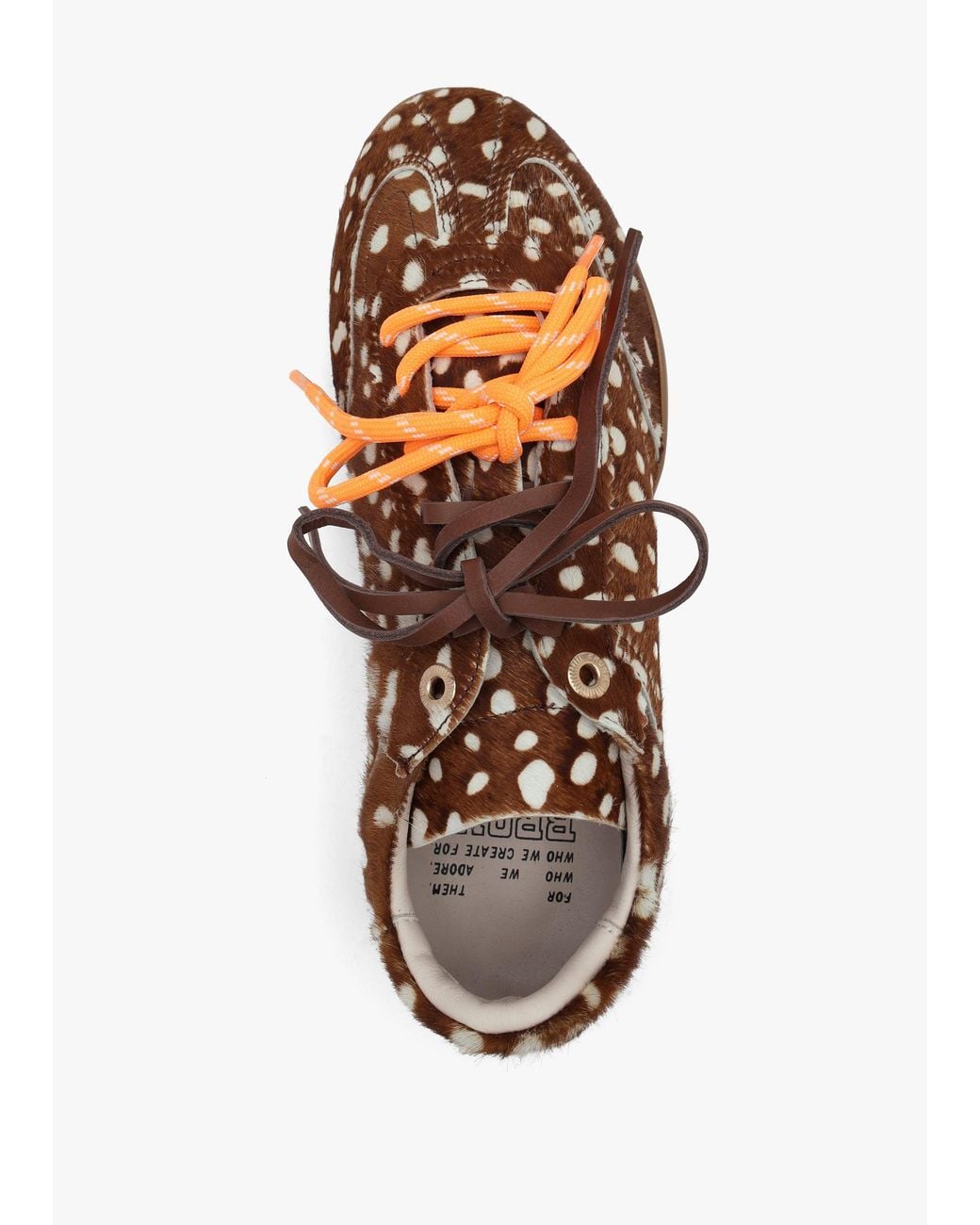 Bronx Brown Park-Err Bambi Calf Hair Low Profile Trainers