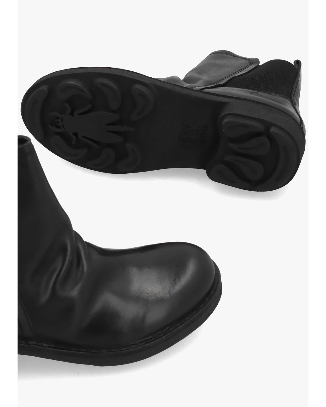 Fly London Black Noux Chelsea Boots