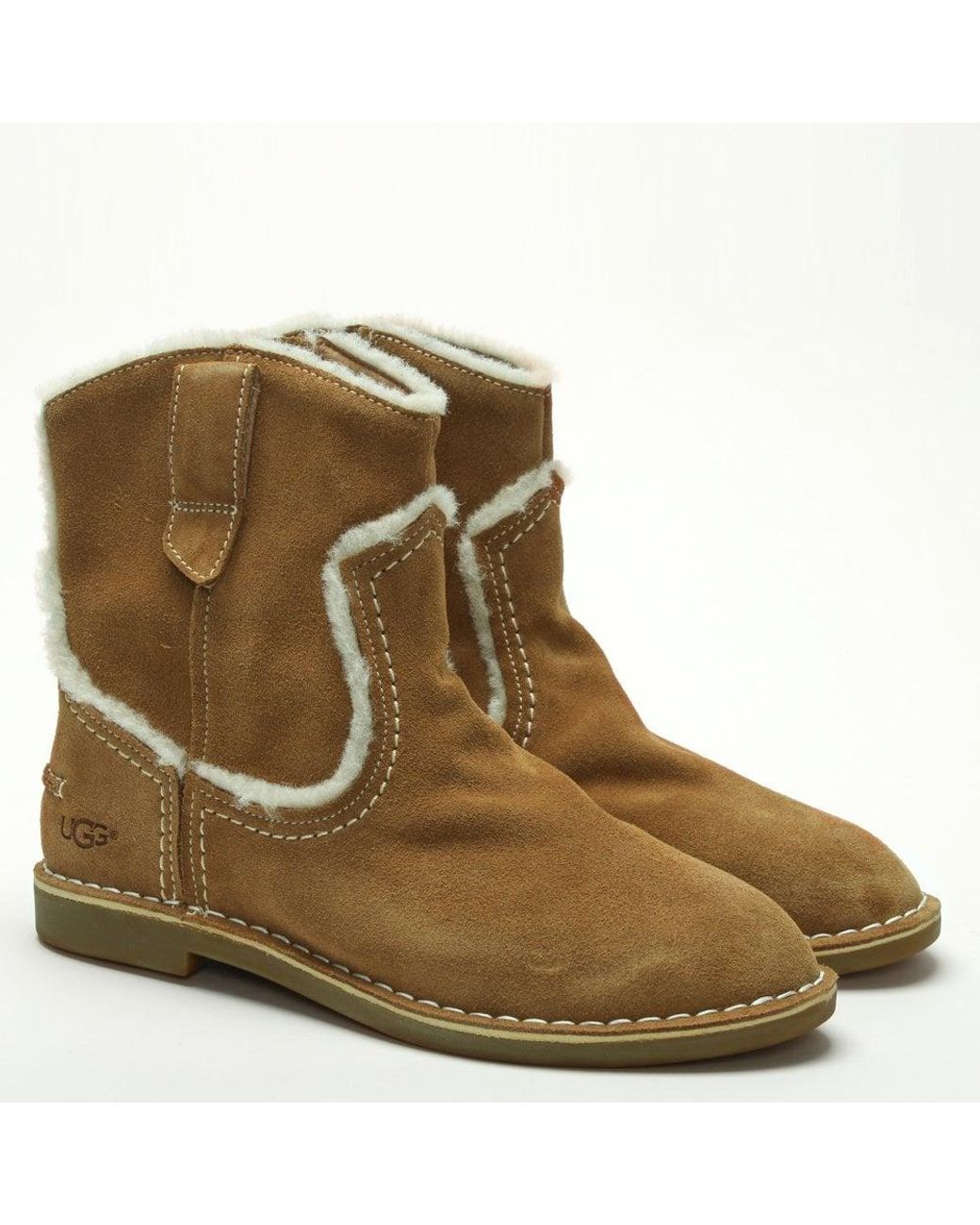 ugg catica western suede booties