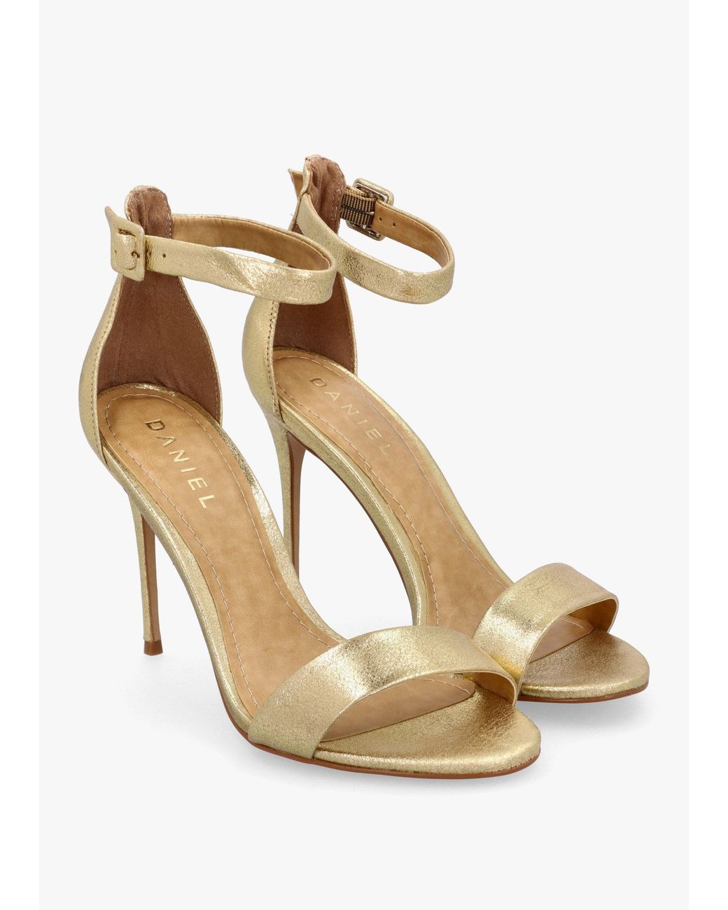 Daniel Metallic Carely Stiletto Heel Sandals