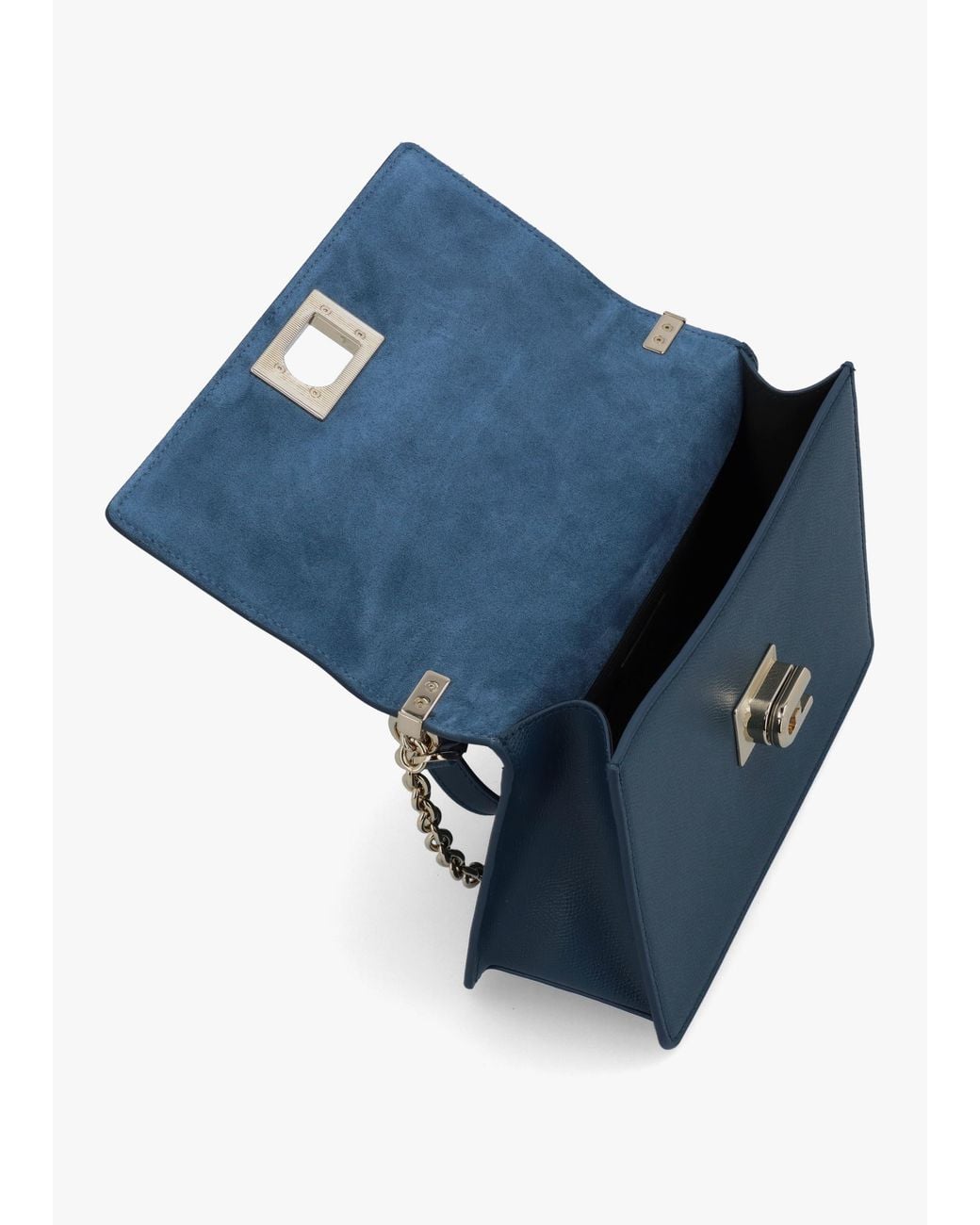 Furla Blue Small 1927 24 Leather Cross-Body Bag