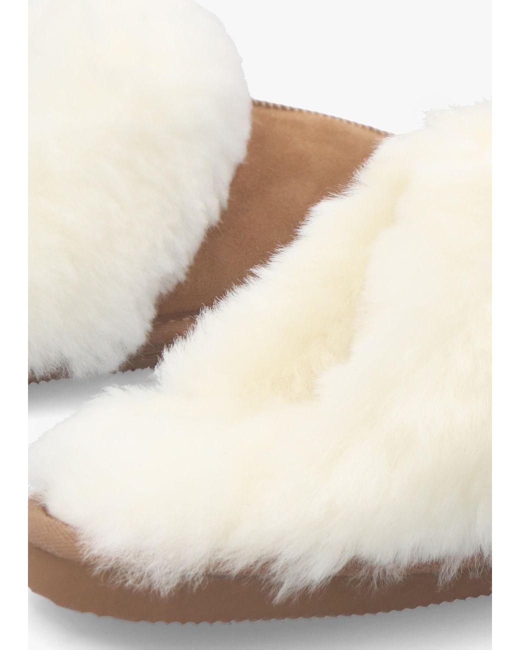 Daniel White Shut Tan Sheepskin Twinface Slippers