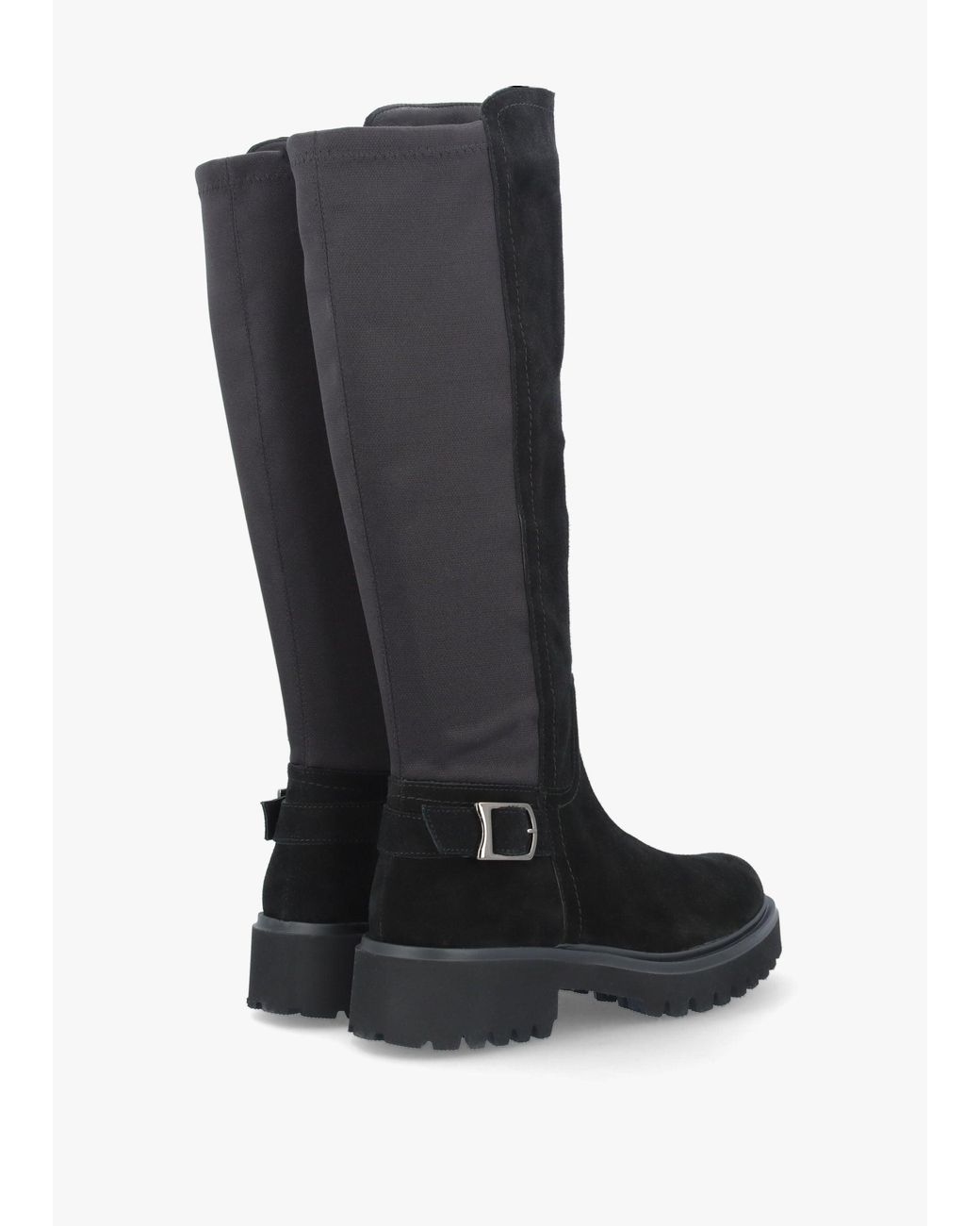 Evaluna Black Poppy Chunky Knee Boots