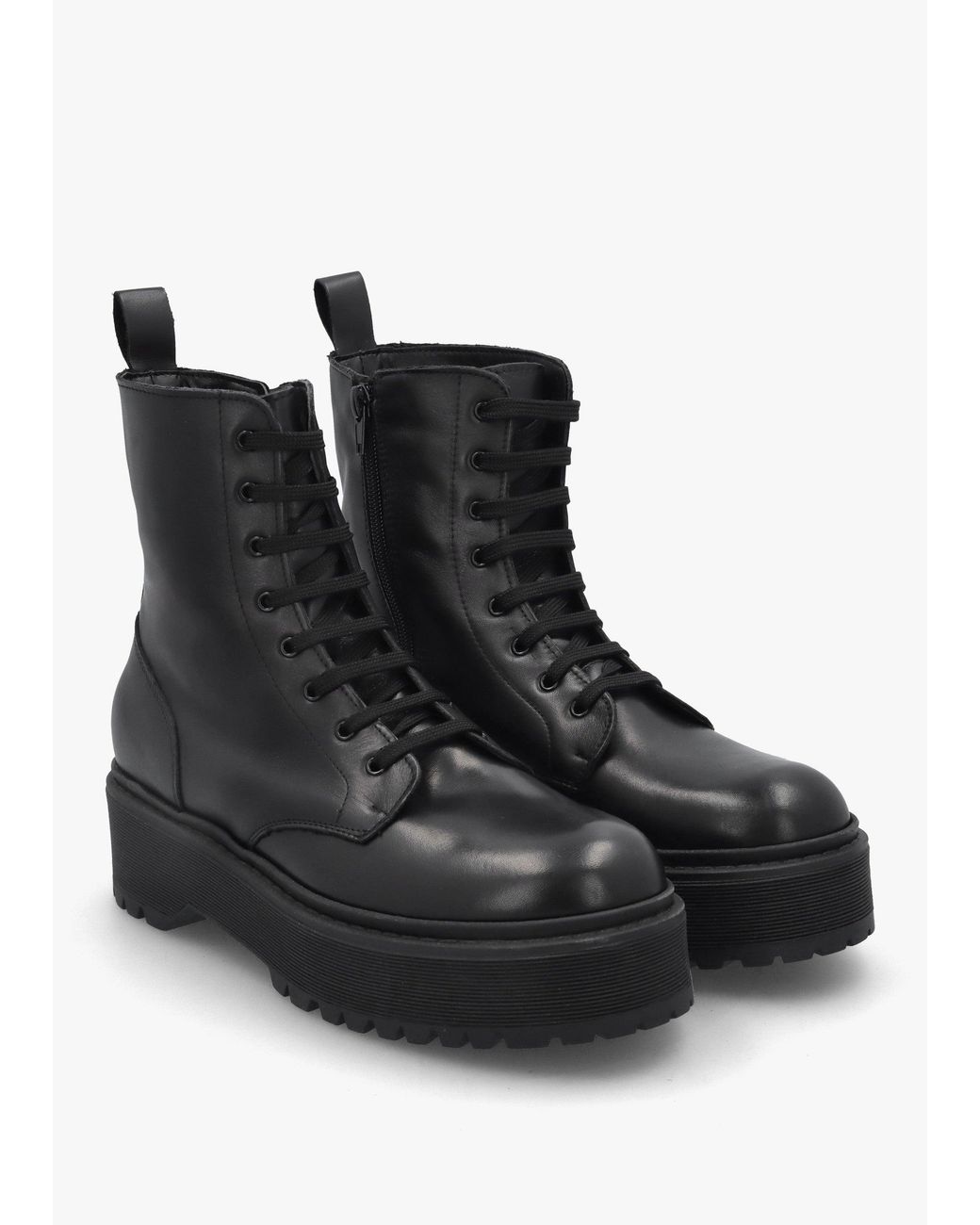Daniel Black Slab Sole Ankle Boots