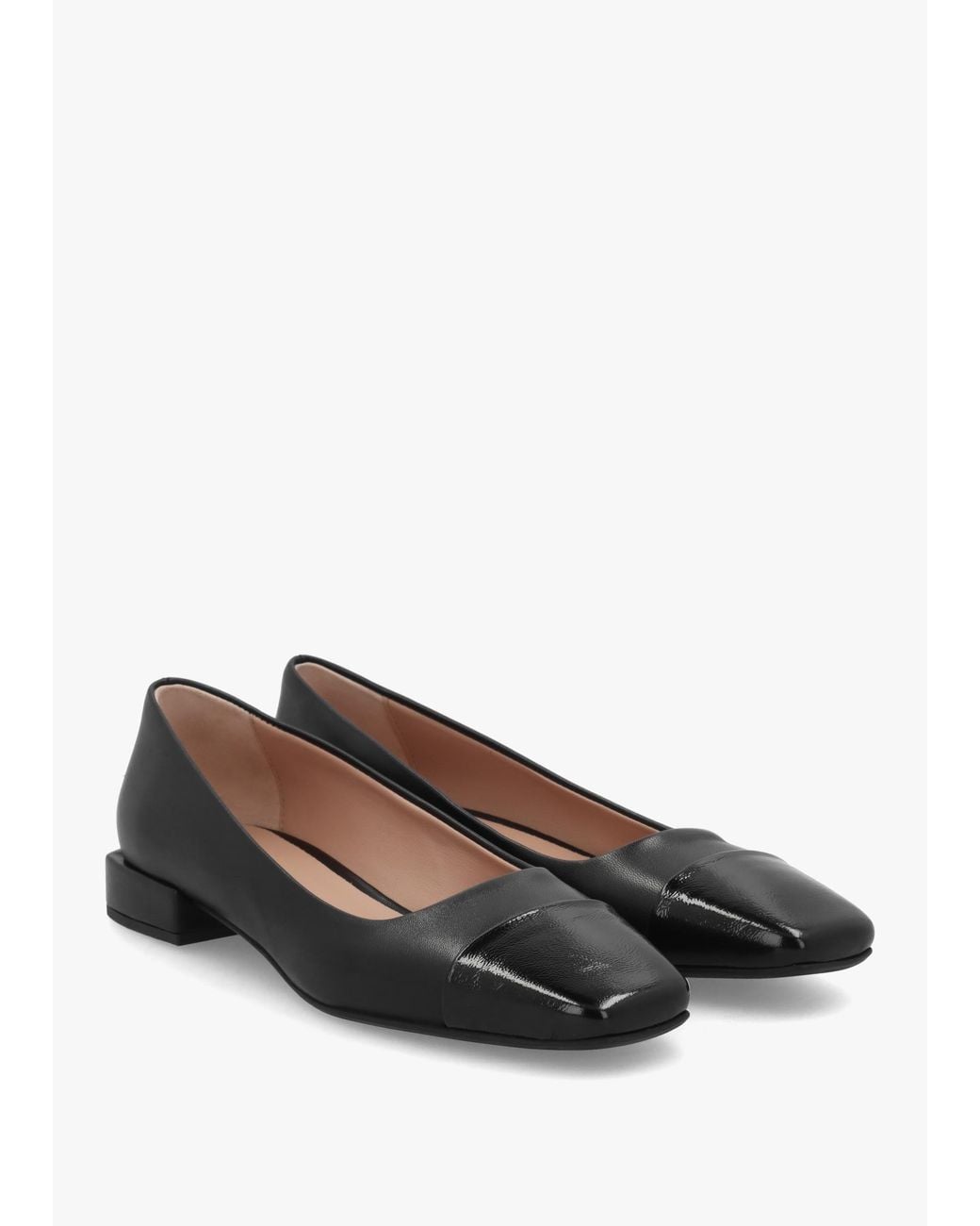 Daniel Black Saria Patent Toe Cap Pumps