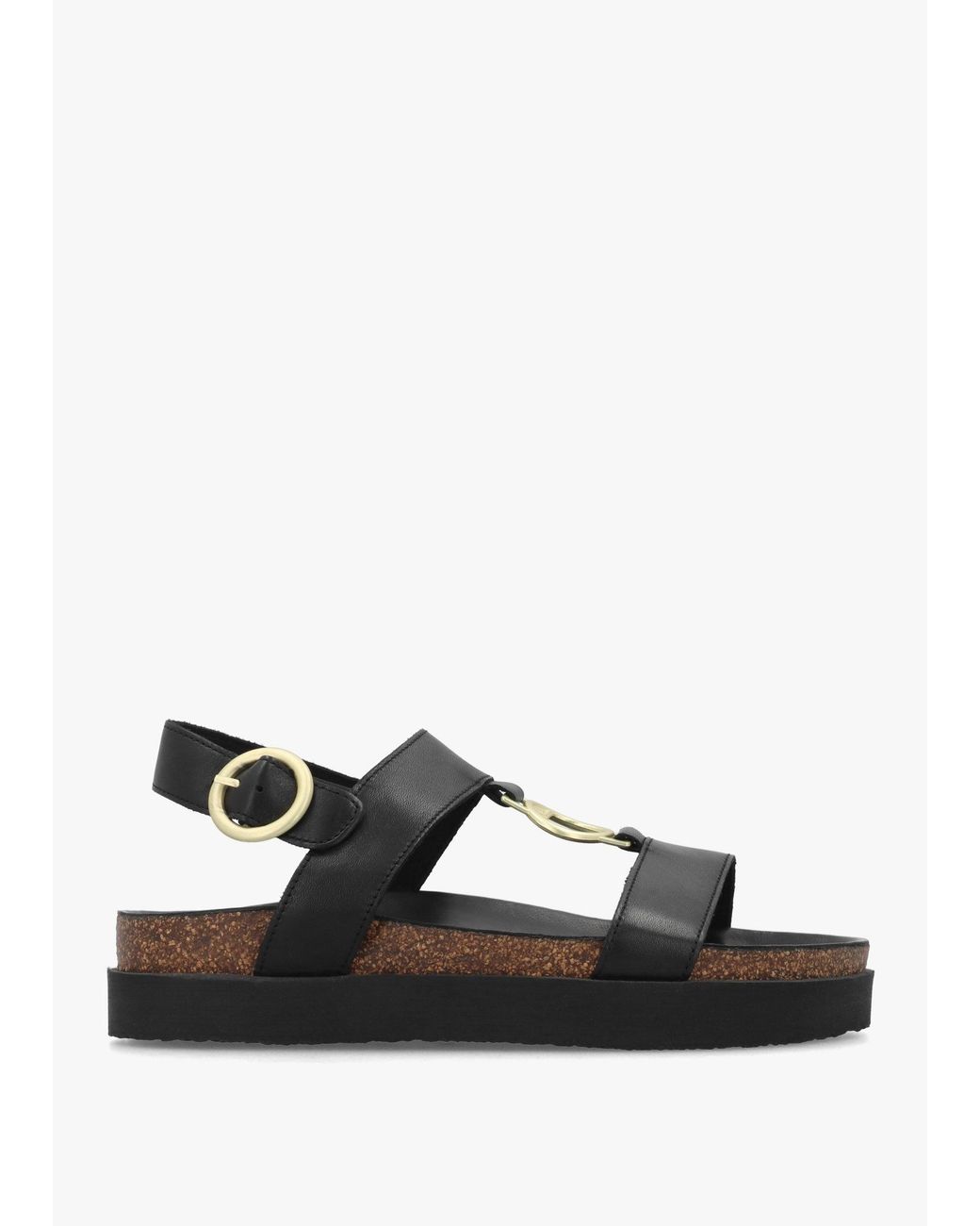 Barbour Black Gwen Sandals