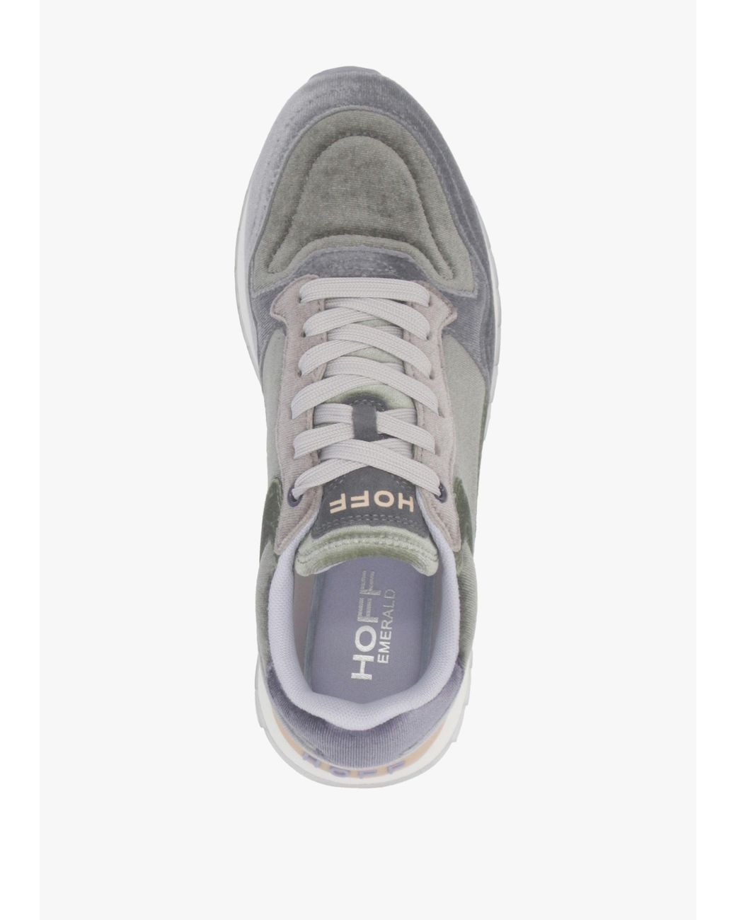 HOFF Gray City Emerald Multicoloured Velvet Trainers