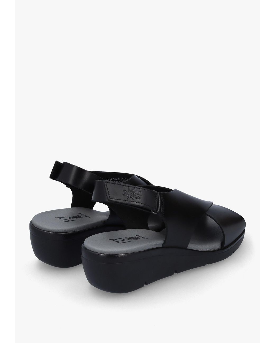 Fly London Multicolor Nabi Sling Back Low Wedge Sandals