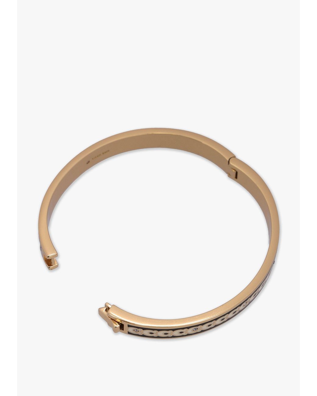 COACH Natural 6Mm Signature Enamel Hinge Bangle