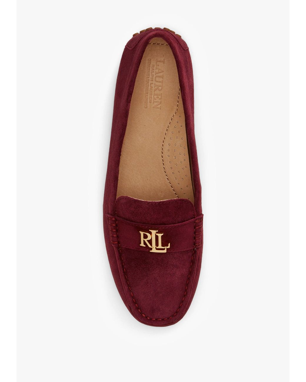 Ralph Lauren Red Barnsbury Loafers