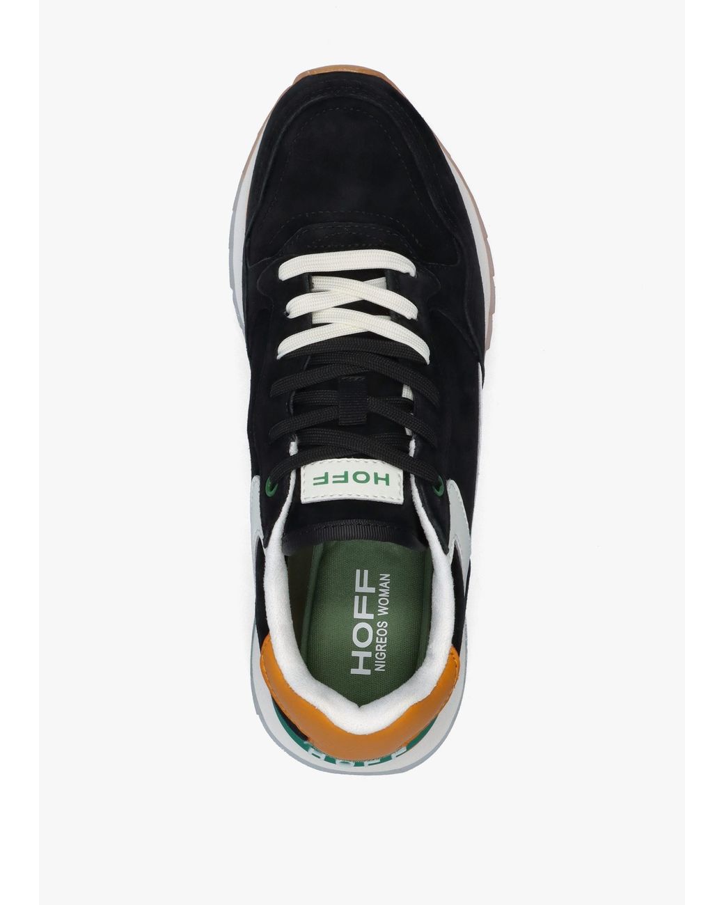 HOFF Black Nigeros Multicoloured Suede Trainers