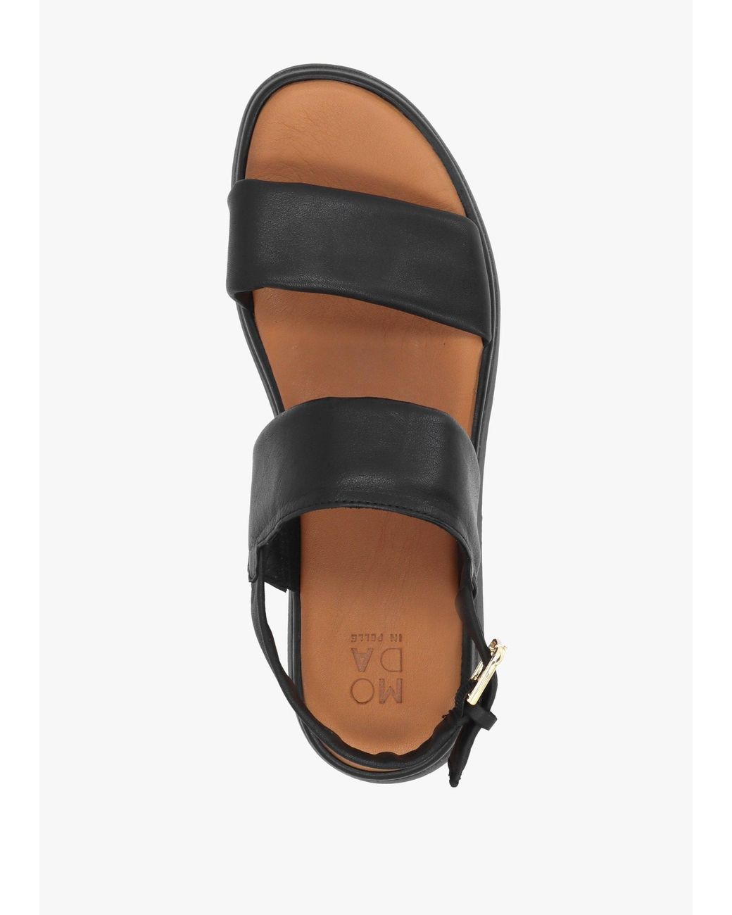 Moda In Pelle Black Netty Chunky Sandals