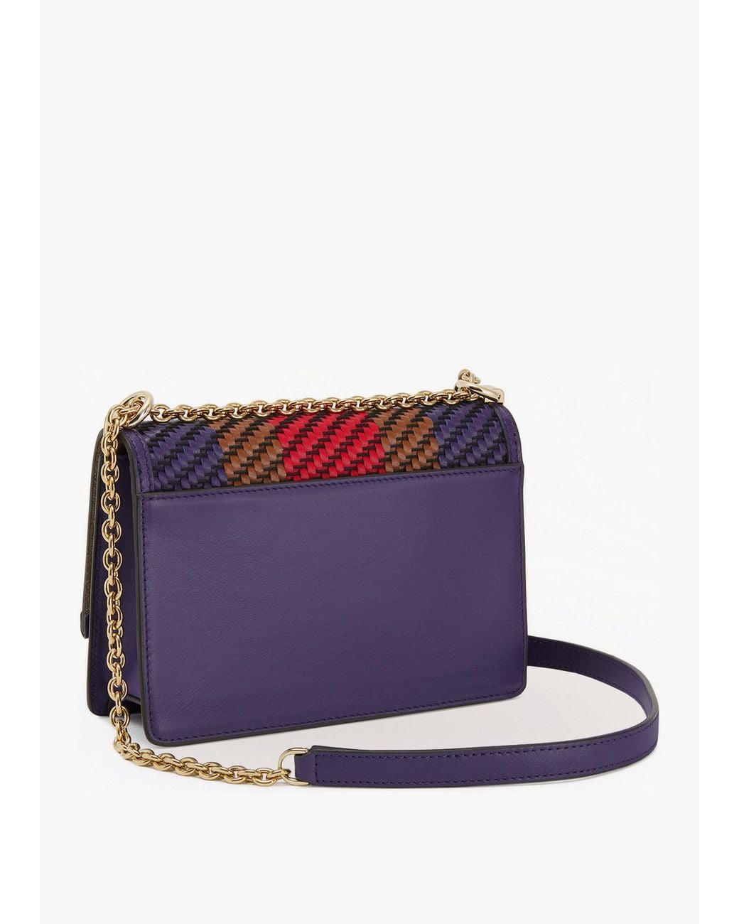 Furla White 1927 Multi Woven Mini Cross Body Bag