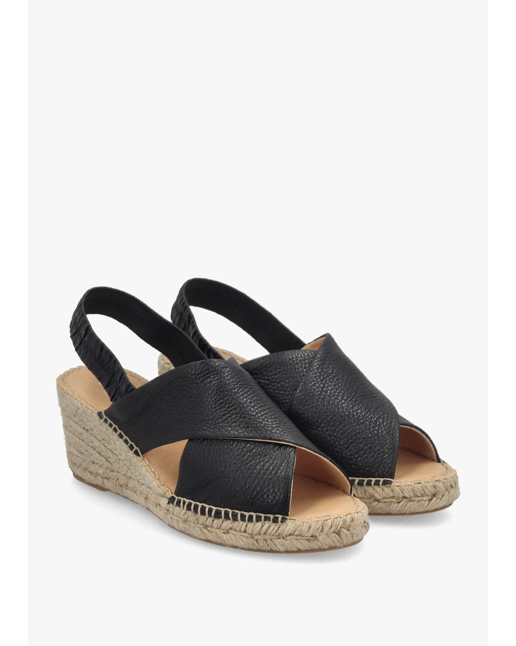 Daniel Multicolor Jossy Cross Strap Sling Back Wedge Espadrilles
