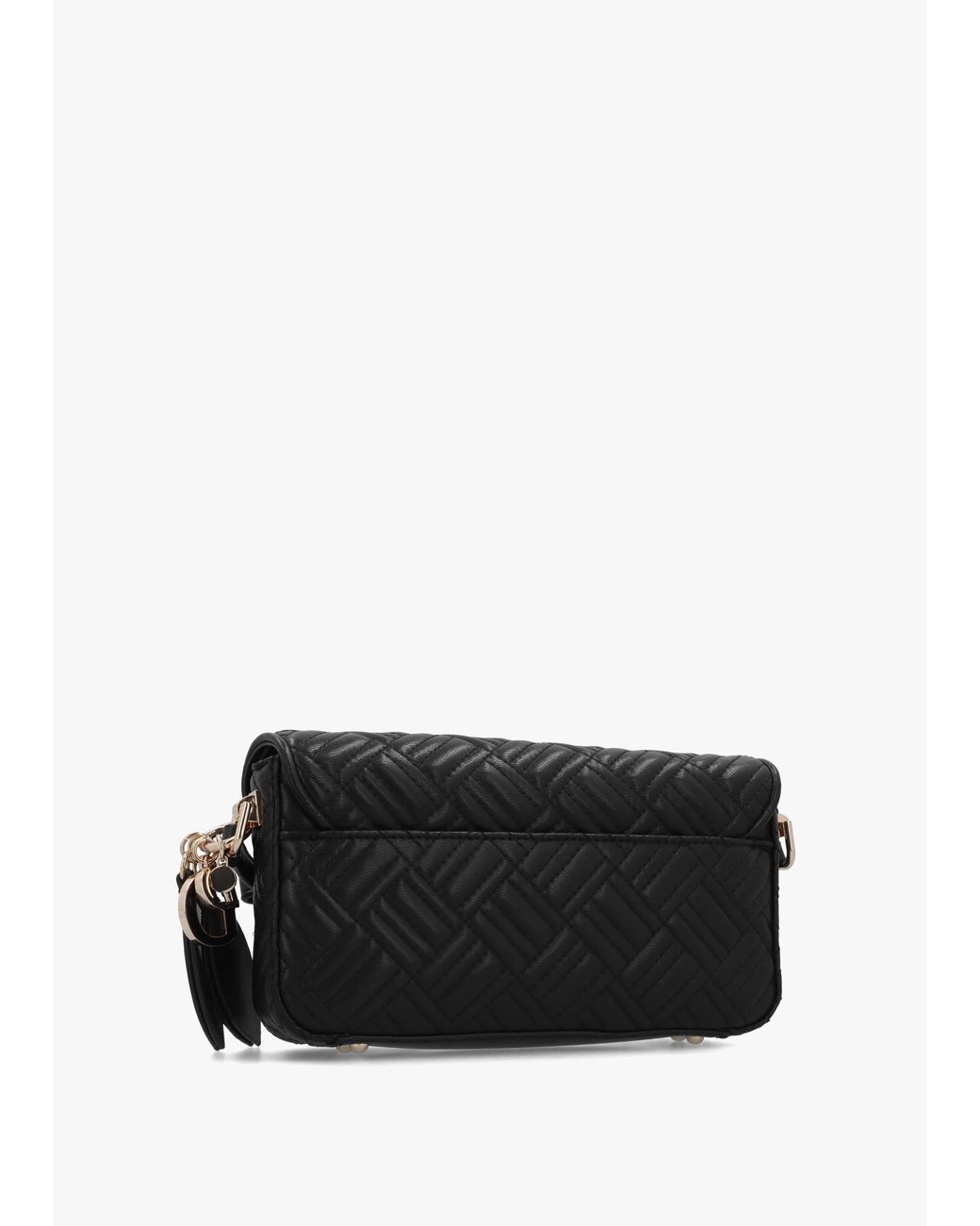 Guess Black Sally Convertible Quilted Cross-Body Bag