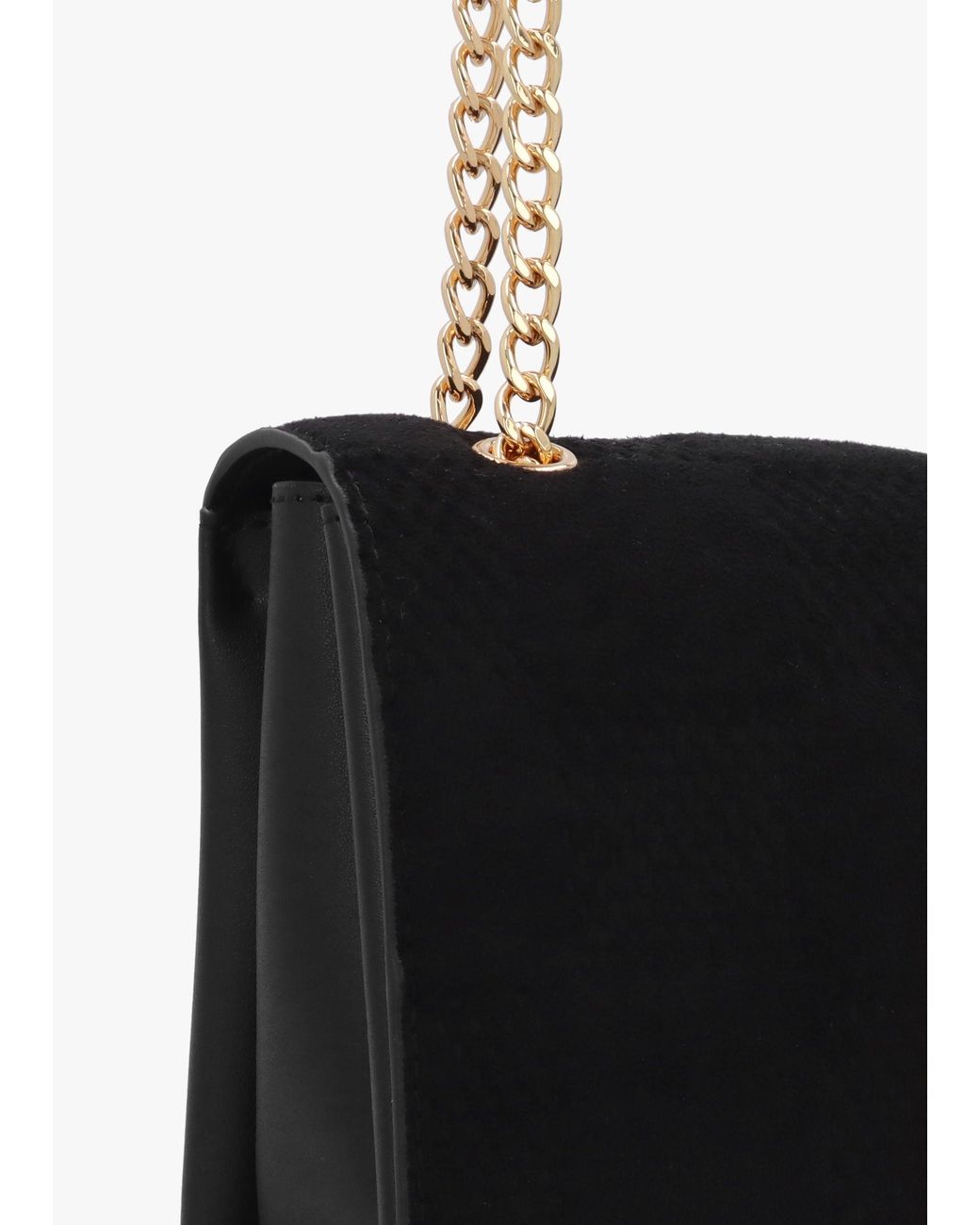 Love Moschino Black Checkerboard Chain Nero Shoulder Bag