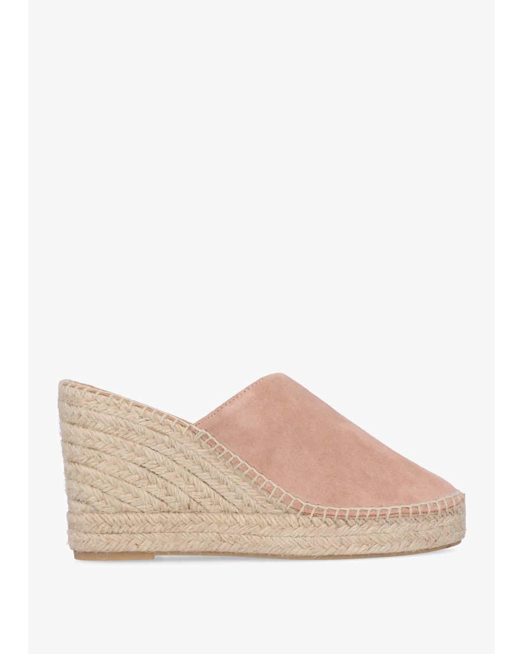 Daniel Multicolor Kris Nude Suede Wedge Espadrille Mules