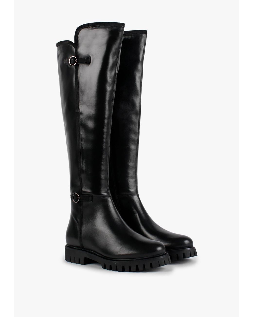 Daniel Black Sictor Double Buckle Over The Knee Boots