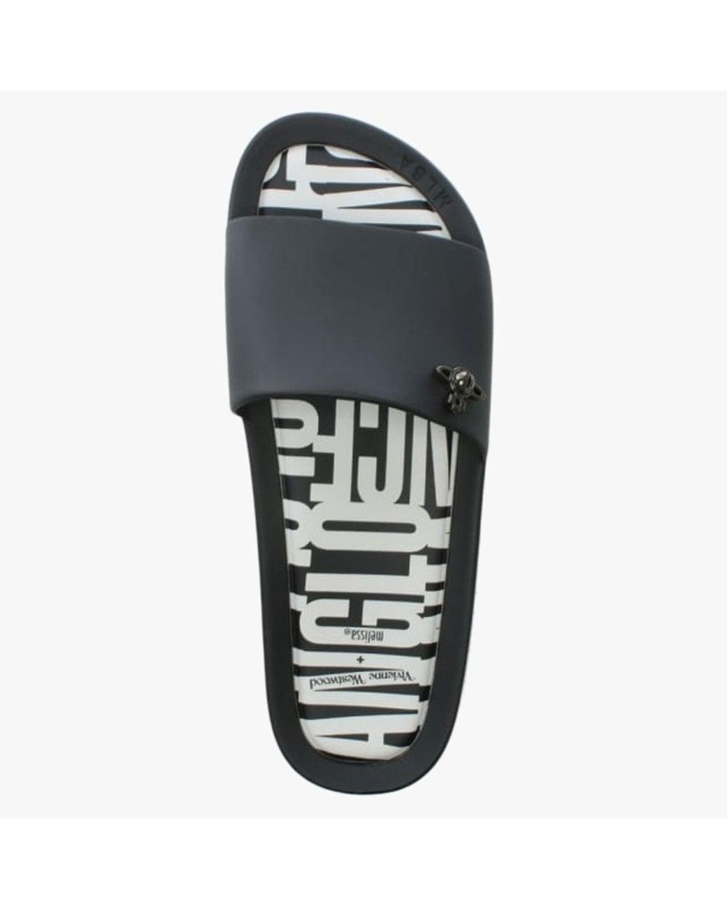 Vivienne Westwood X Melissa Black Matte Orb Beach Sliders Lyst UK