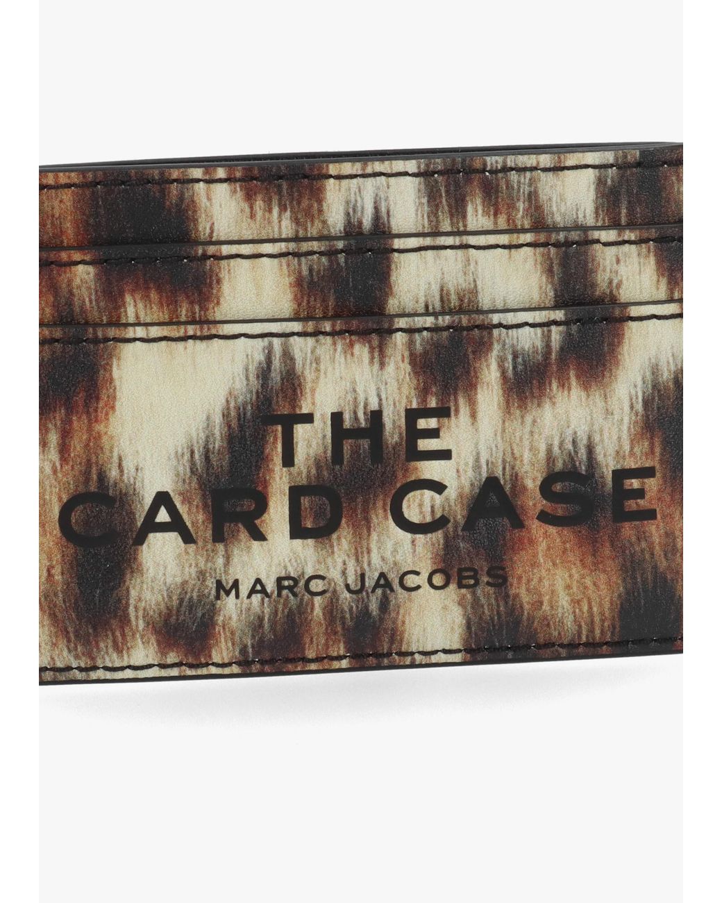 Marc Jacobs Brown The Leopard Multi Card Case