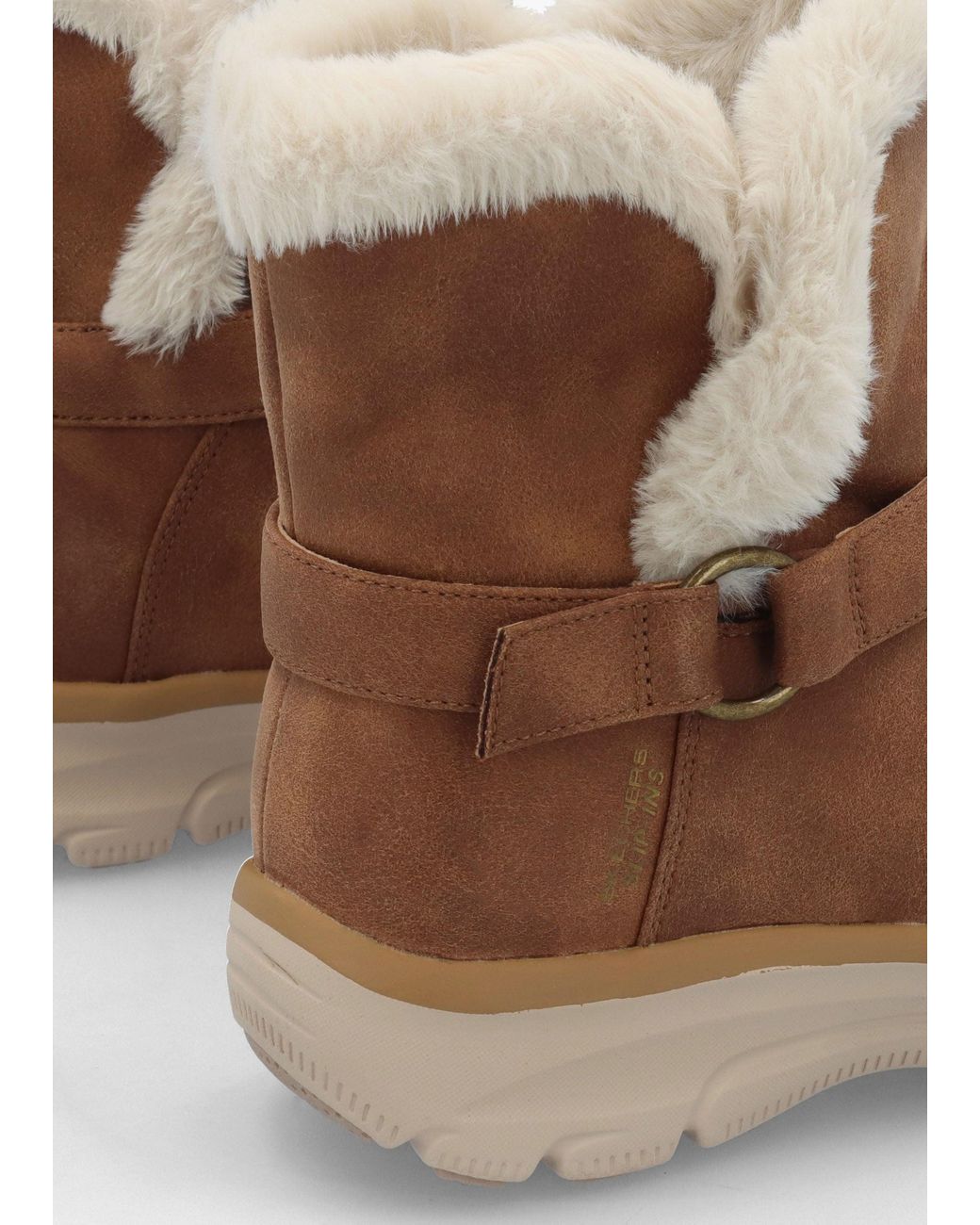 Skechers Brown Vegan Slip-Ins Relaxed Fit Easy Going Dreams Mover Chestnut Ankle Boots