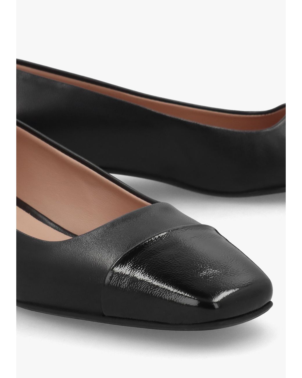 Daniel Black Saria Patent Toe Cap Pumps