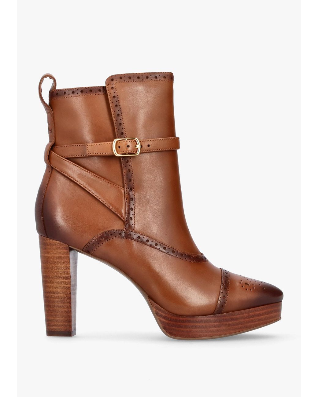 ralph lauren tan heels