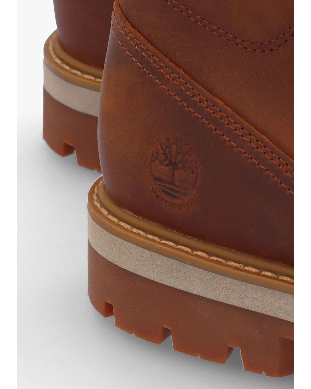 Timberland Brown Britton Road Mid Lace Up Rust Waterproof Chukka Boots