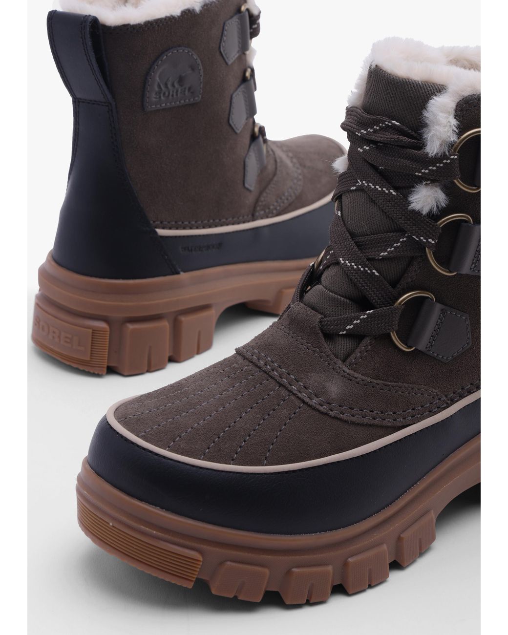Sorel Brown Torino V Waterproof Taupe Snow Boots