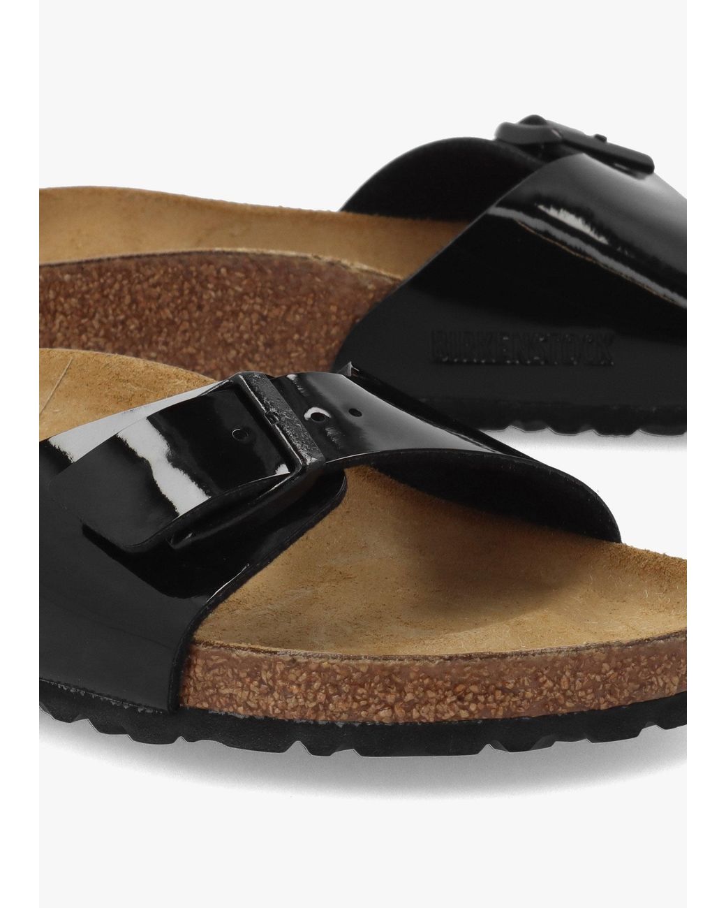 Birkenstock White Madrid Birko-Flor Mules
