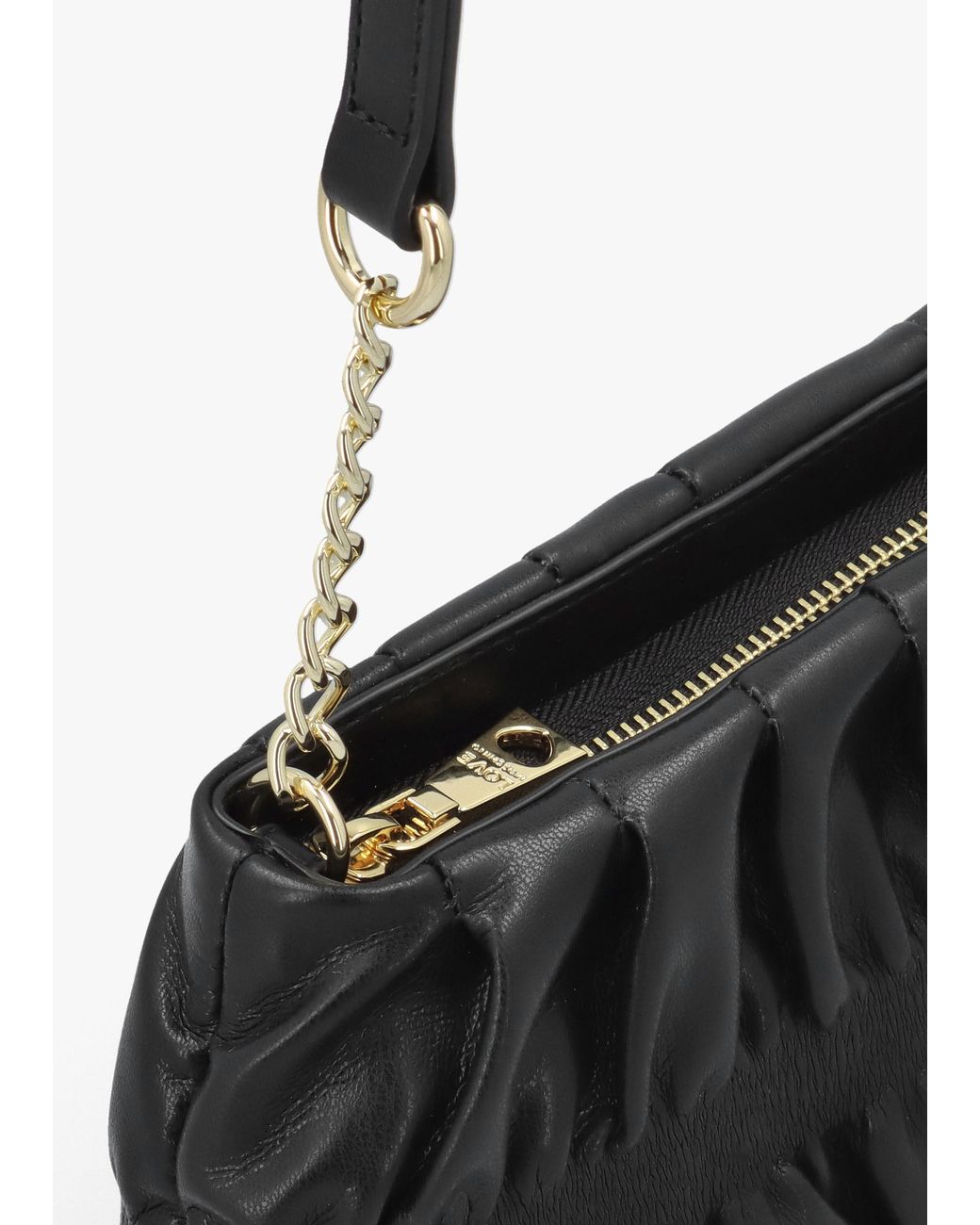 Love Moschino White Cinched Shoulder Bag