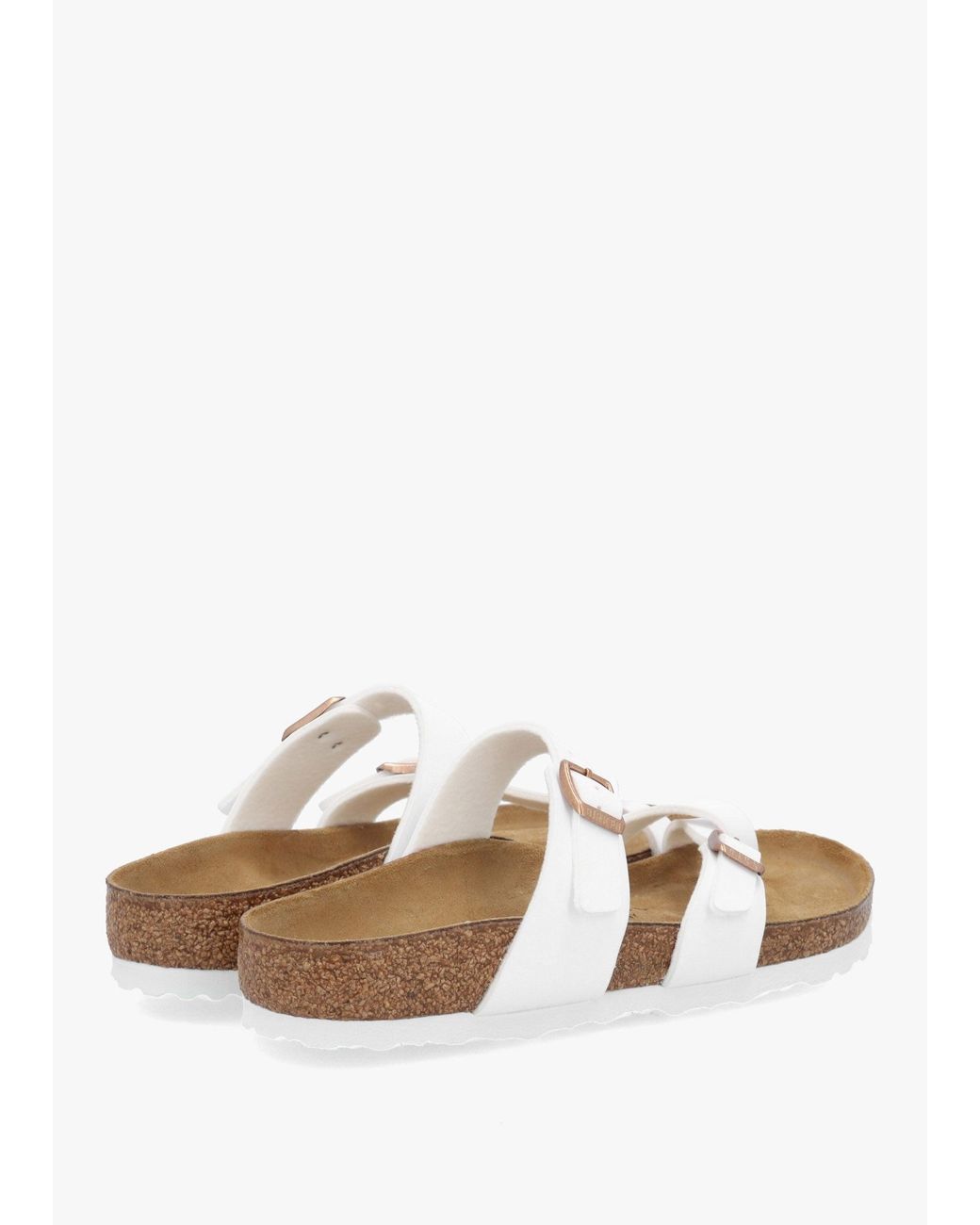 Birkenstock White Mayari Birko-Flor Thong Sandals