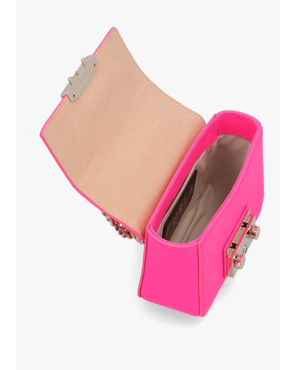 Furla Pink Mini Metropolis Hot Leather Cross-Body Bag