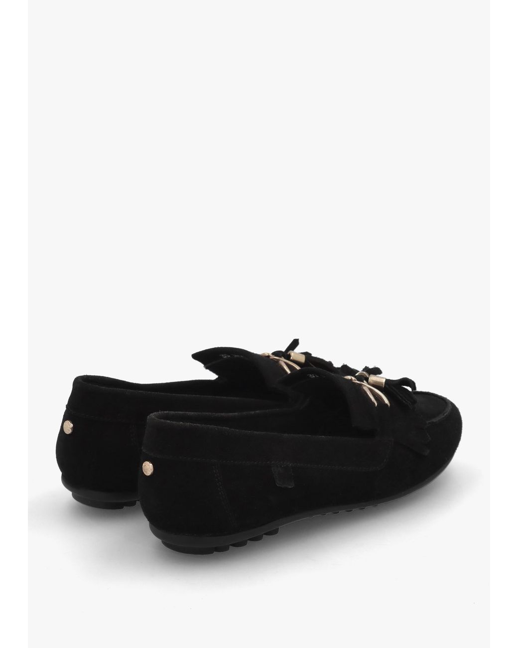 Moda In Pelle Black Essana Tassel Loafers
